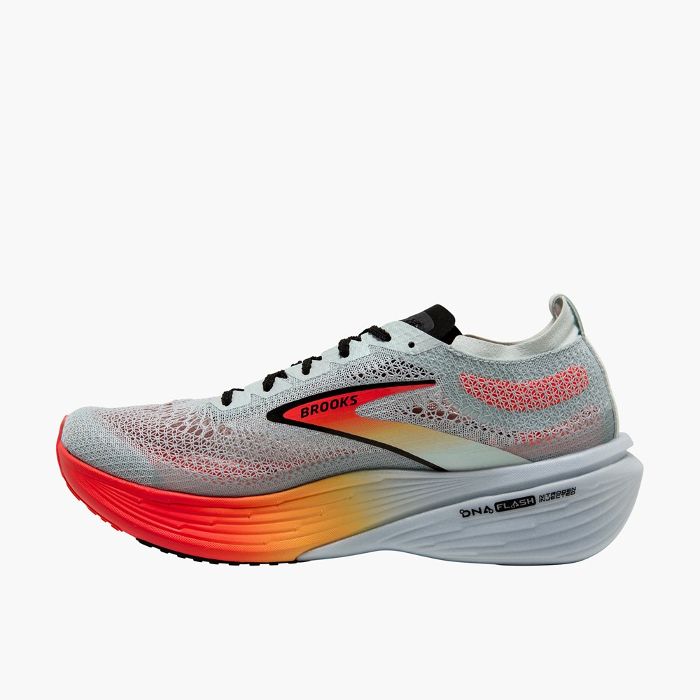 Chaussures Running Route Brooks Hyperion Elite 4 Bleu Corail Orange Femme | XHQ-0527826